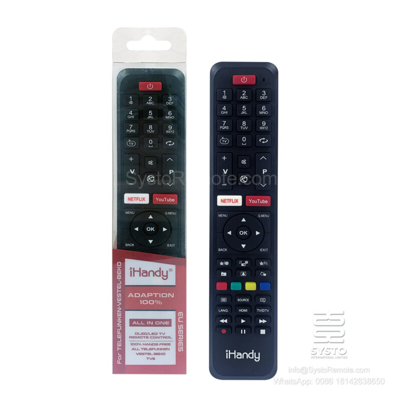 Universal IR Infrared Remote P020192 For TELE-FUNKEN VE-STEL BE-KO TV