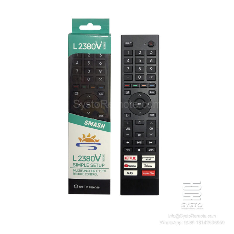 Universal IR Infrared Remote P020237 For HI-SENSE TV