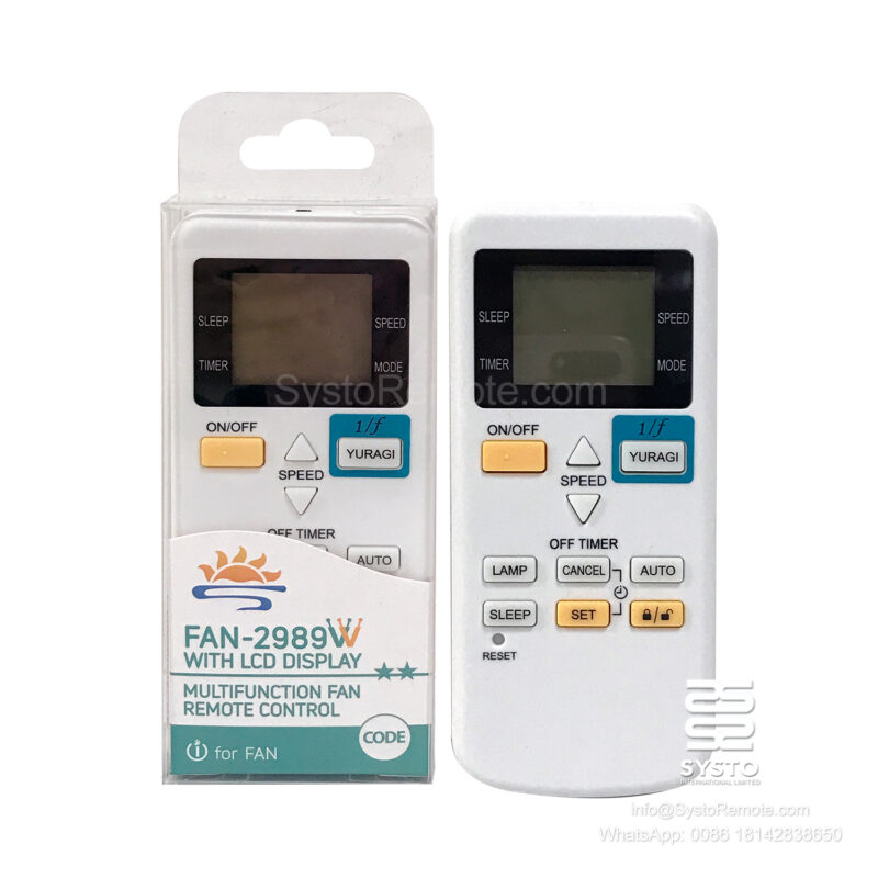 FAN all in 1 IR Infrared LCD data display Remote P020439 For FAN