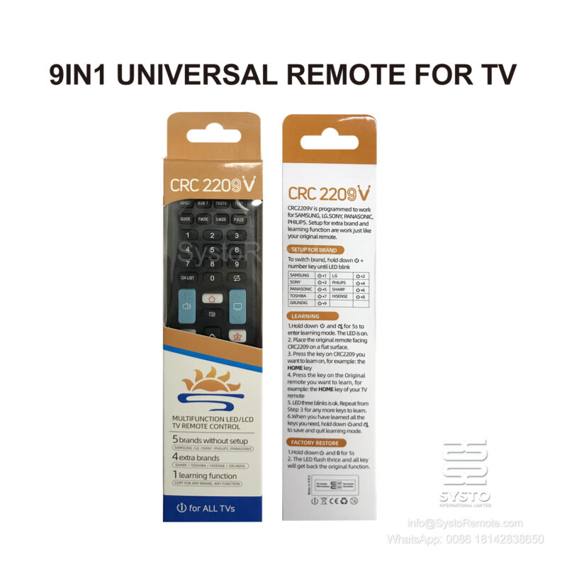 TV IR Infrared learning Remote Control P021026 For most TV