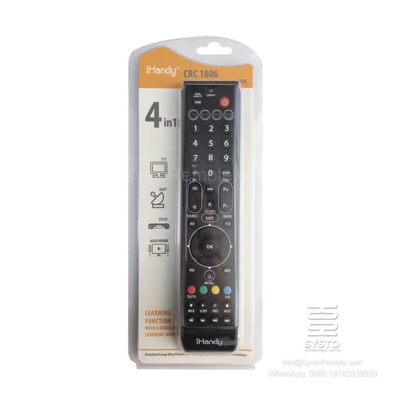 TV multi functions IR Infrared learning Remote P018189 For most TV television